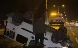 Nevşehir’de hafif ticari araç tırla çarpıştı